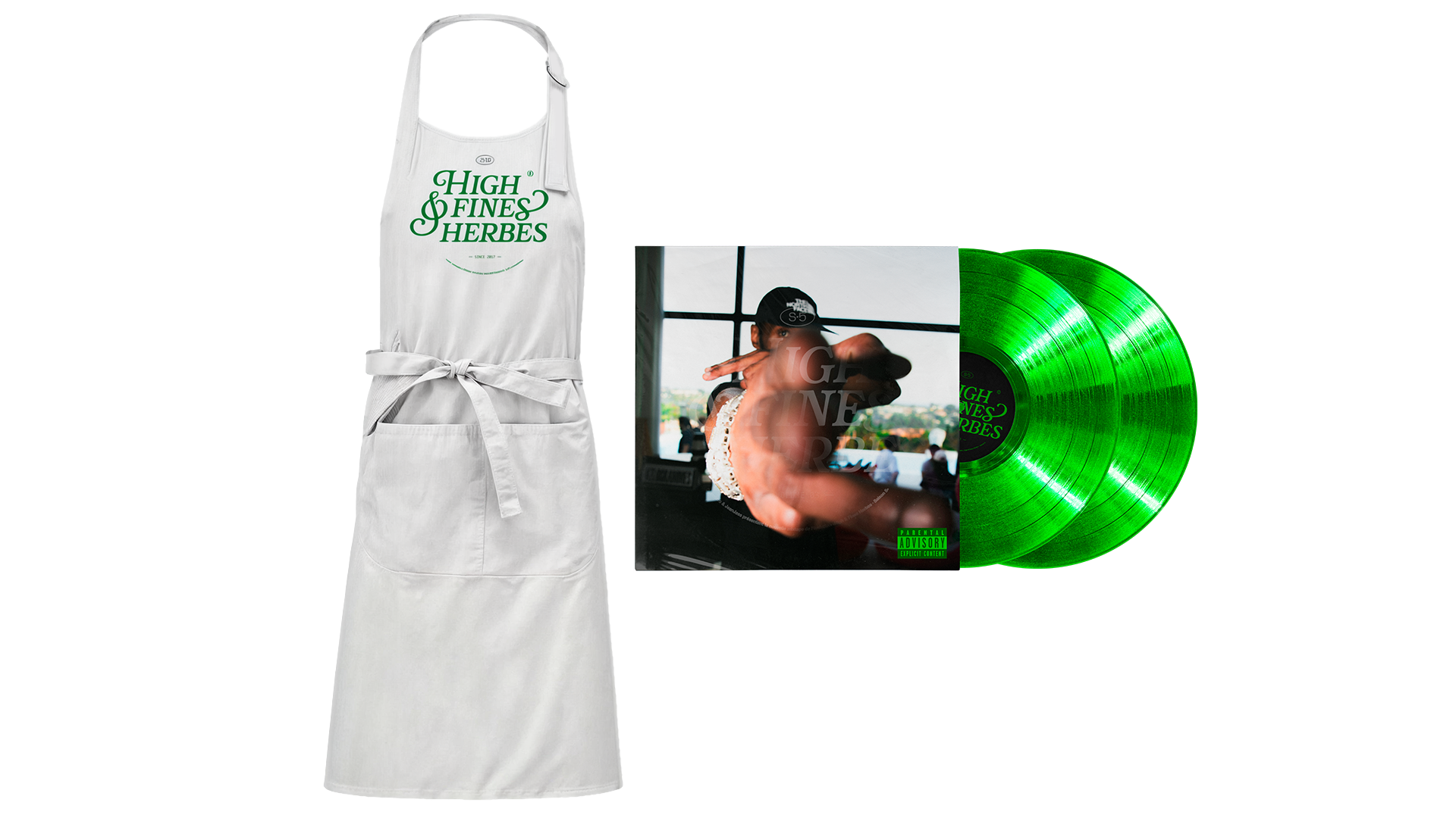 VINYLE "HIGH & FINES HERBES SAISON 5" ÉDITION LIMITÉE AU CHOIX + TABLIER