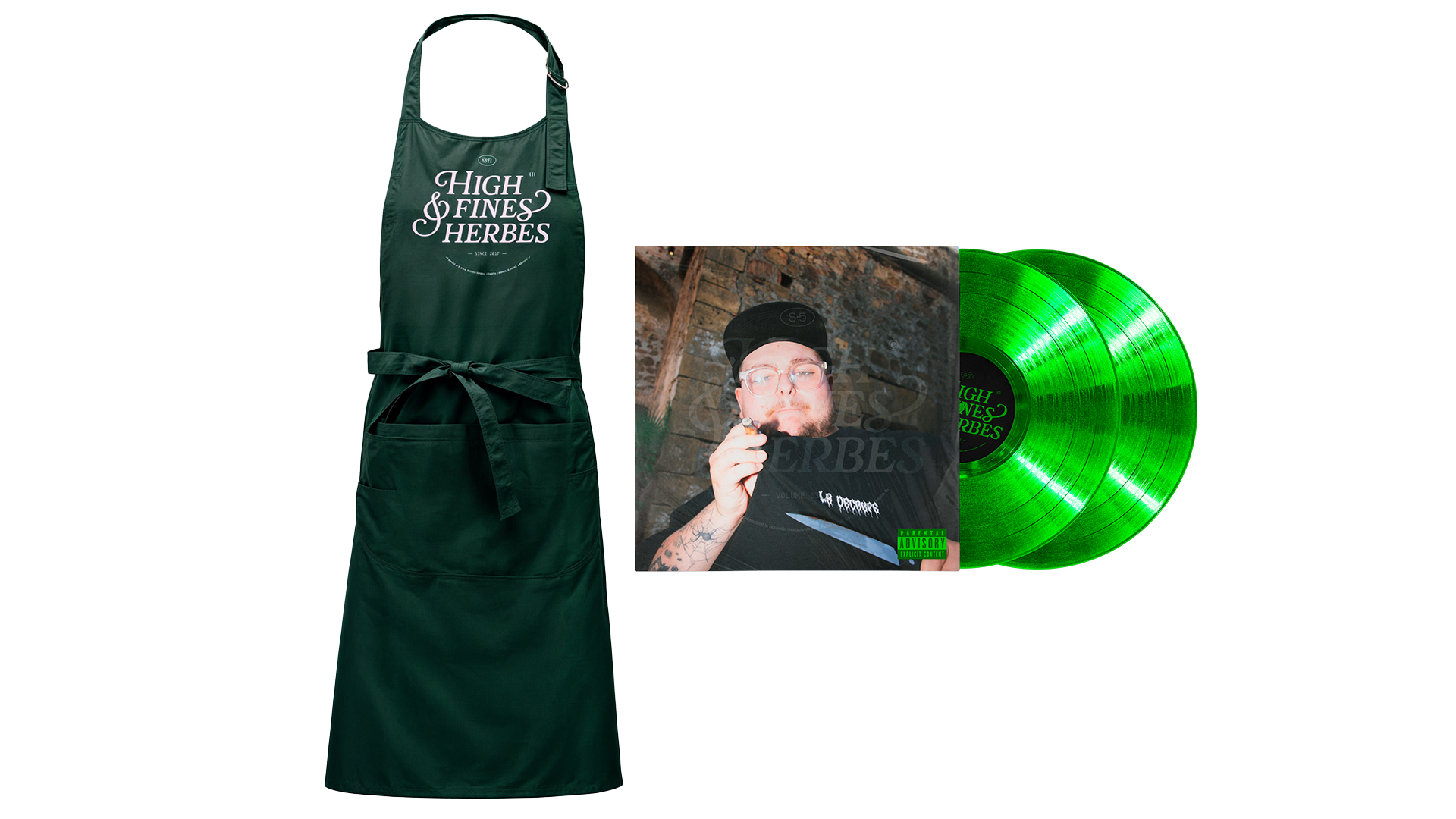 VINYLE "HIGH & FINES HERBES SAISON 5" ÉDITION LIMITÉE AU CHOIX + TABLIER